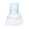 Ivory&Light Turquoise Confirmation Dress 6/SM/18