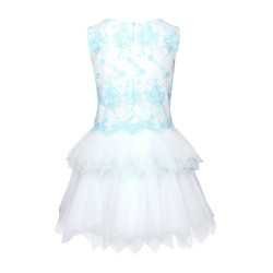 Ivory&Light Turquoise Confirmation Dress 6/SM/18