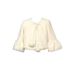 Ivory Faux Fur Bolero Style 49B/SM/18