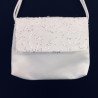 White Handmade First Holy Communion Sequin Handbag Style EMI 18