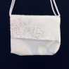 White Handmade First Holy Communion Sequin Handbag Style EMI 18
