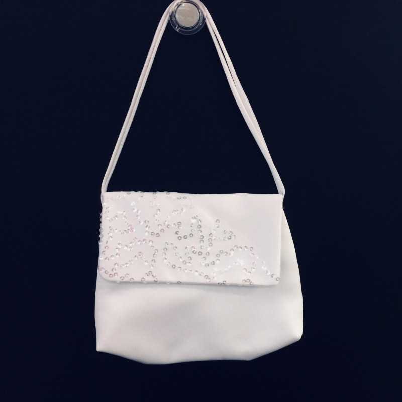 White Handmade First Holy Communion Sequin Handbag Style EMI 18 White Handmade First Holy Communion Sequin Handbag Style EMI 18