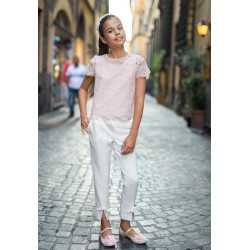 Pink Confirmation/Special Occasion Blouse Style 36B/SM/19