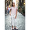 Pink Confirmation/Special Occasion Blouse Style 36B/SM/19