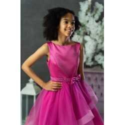Magenta Confirmation Dress Style Ko24182